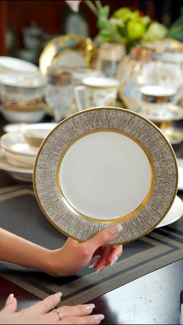 瓷片8英寸平盘   1个