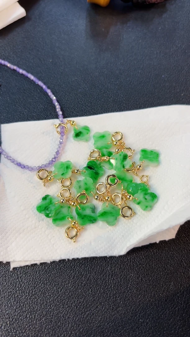 【闪购商品】翡翠颈饰未镶嵌6缅料A货/多样性/一件 赠手串