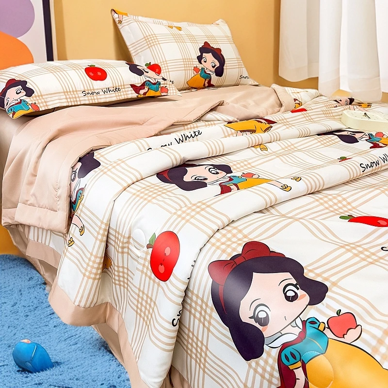 夏季卡通冰丝空调被儿童单人幼儿园学生夏被凉感奥特曼夏凉被冰丝