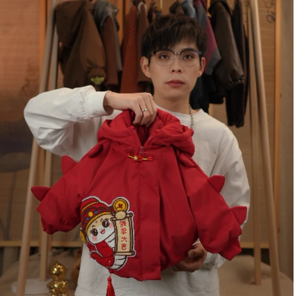 【麦田】2024冬季新款极寒系列夹棉加厚棉服宽松韩版小龙人棉服