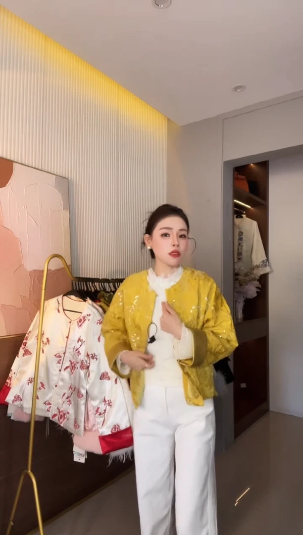 5927 黄色上衣外套 XL105-115