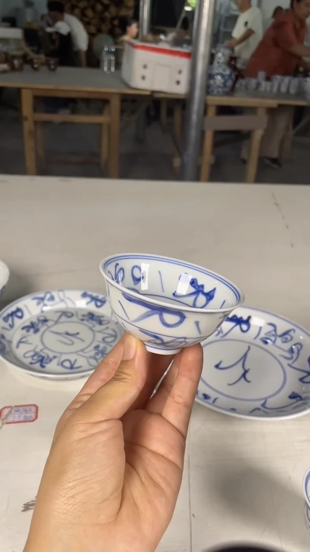摆件手工手绘景德镇陶瓷柴窑