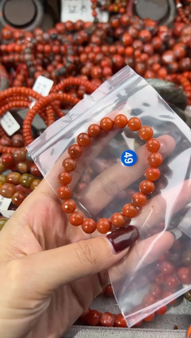 未镶嵌手串南红玛瑙8+