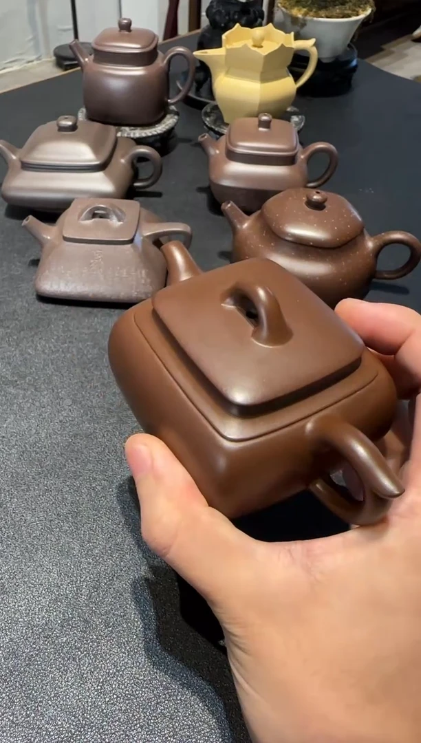 茶壶紫砂靖长四方紫砂壶