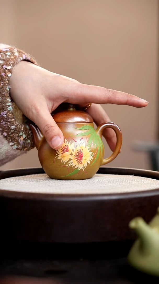 茶壶紫砂柴烧高梨