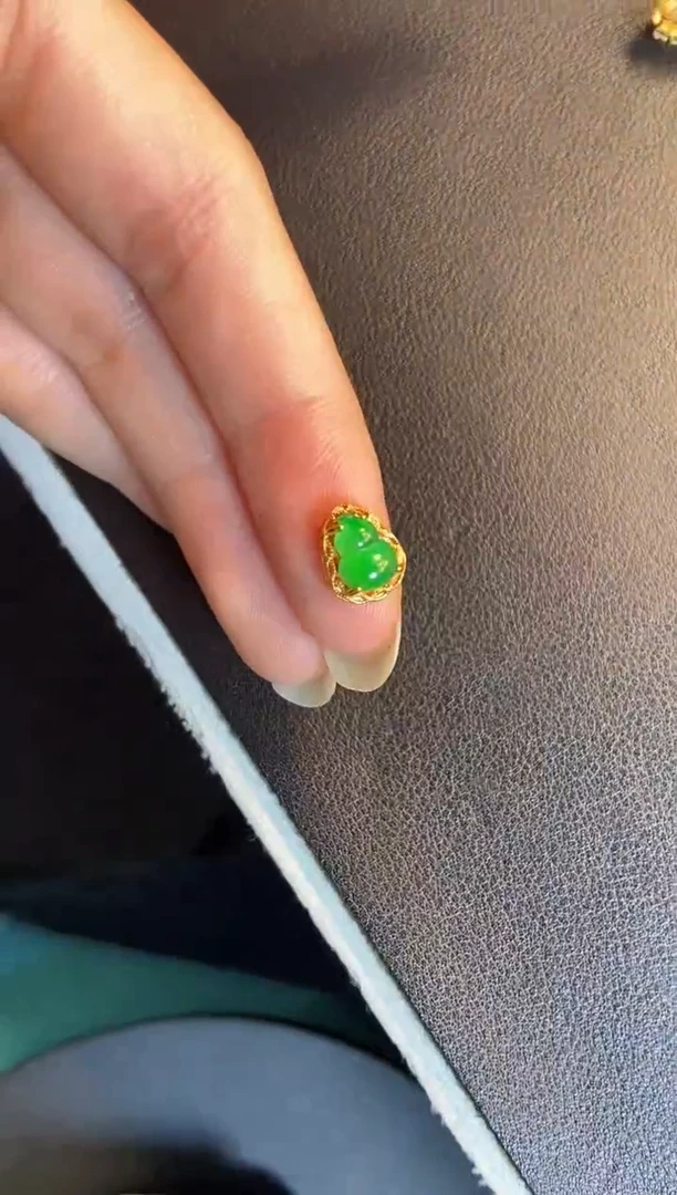 吊坠(不含链)银S925镶嵌翡翠1