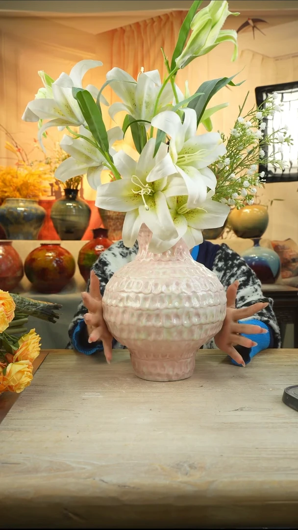 高 29口14陶瓷花瓶