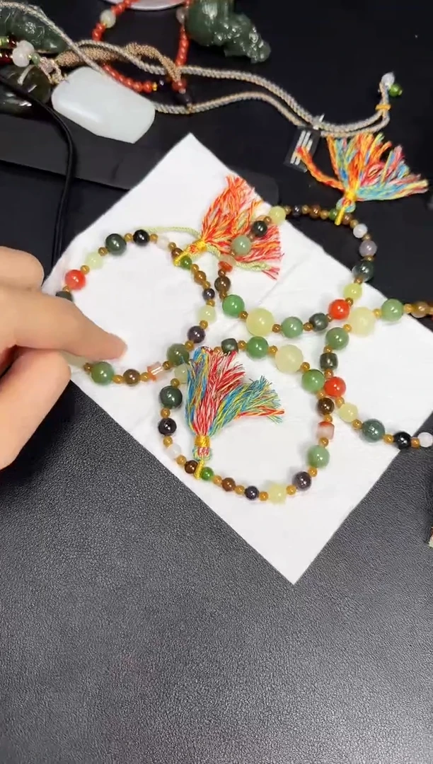 未镶嵌手串和田玉JJD0104多样性发一