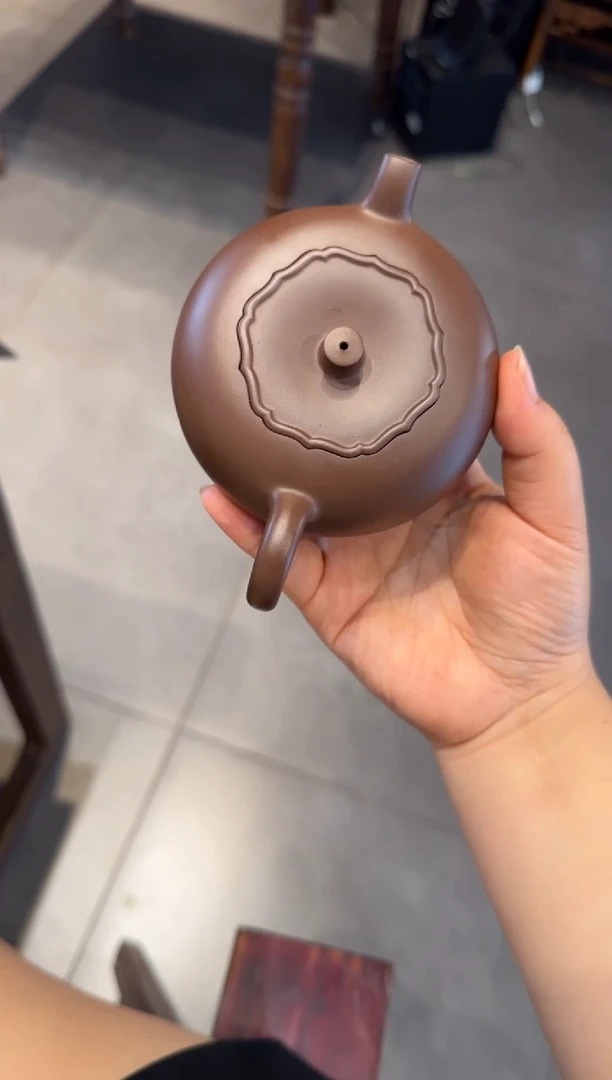 茶壶紫砂Z*柿柿如意