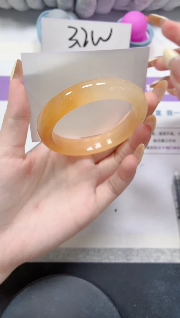 石英质玉手镯未镶嵌158-54.9黄龙