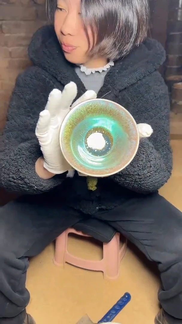 【闪购商品】茶盏名家杨飞燕建盏（带证书礼盒）18