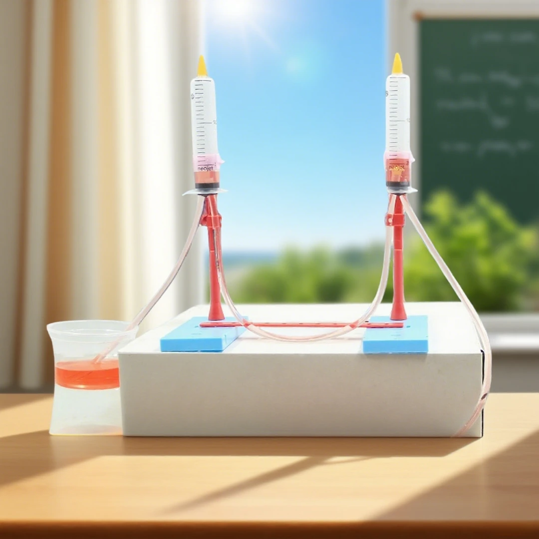 科学实验虹吸与喷泉科技小制作亲子手工益智儿童拼装玩具STEM教具