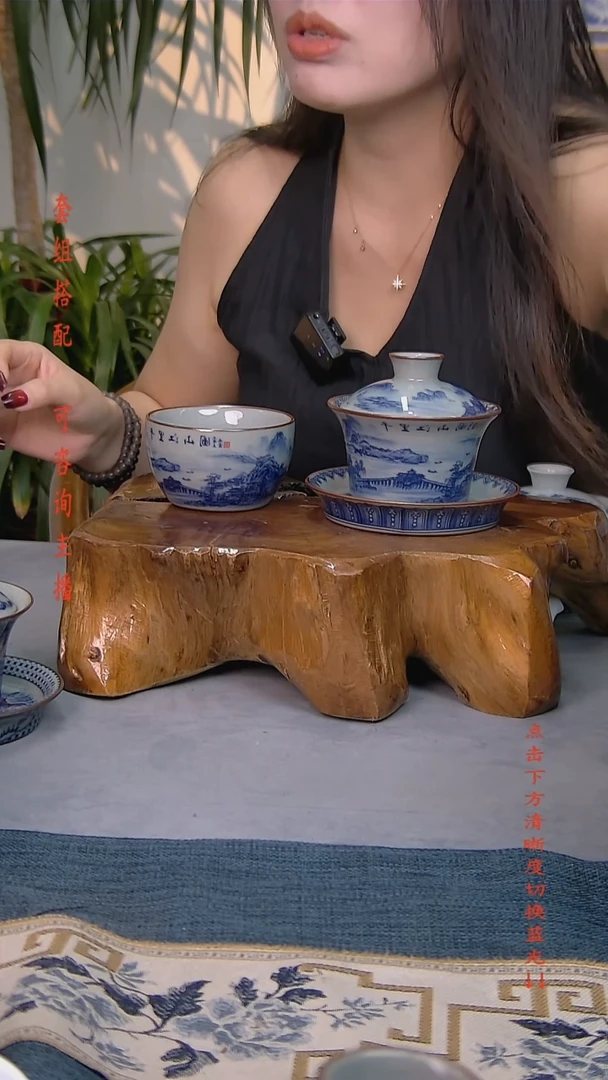 简装家用款2件套 老陶泥开片纹陶瓷茶具
