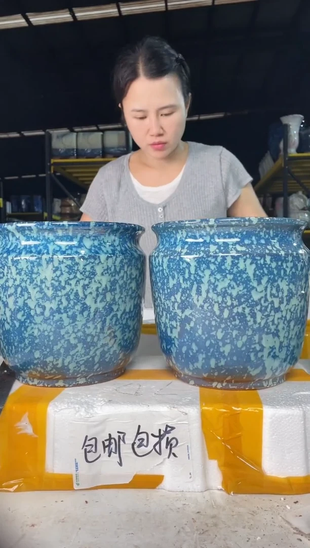 宜兴紫砂粗陶花盆20/20