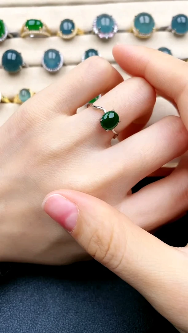 【闪购商品】翡翠戒指银S925镶嵌.....