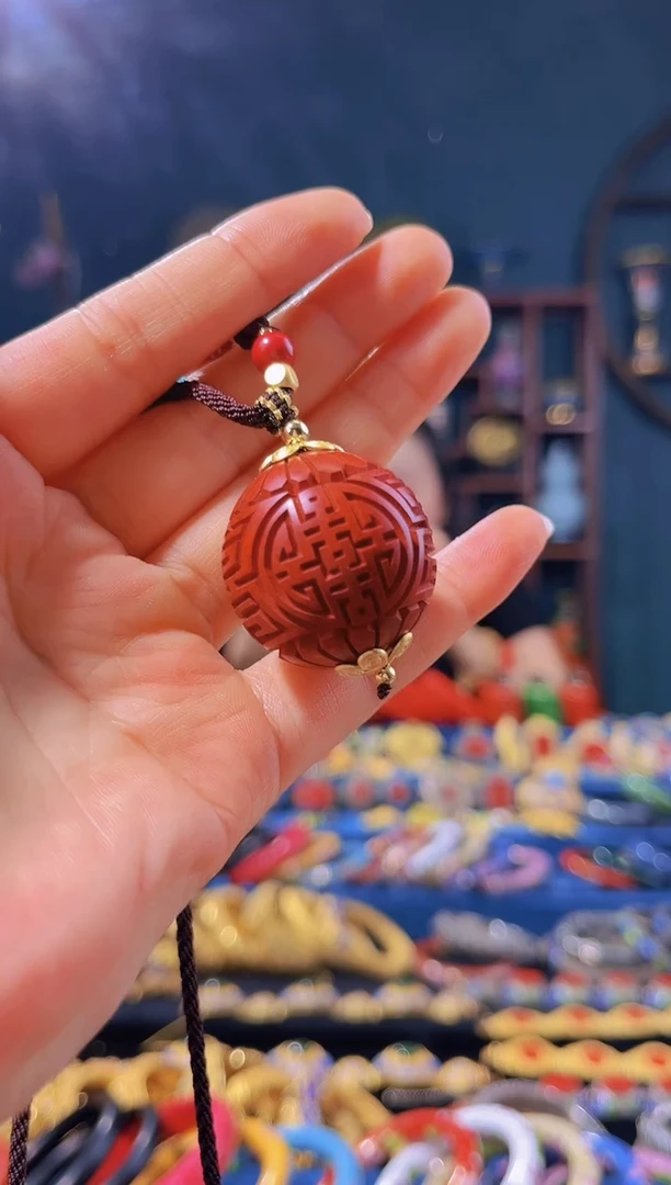 【闪购商品】非遗绝技 雕漆项链 喜