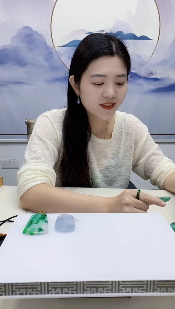 定制翡翠未镶嵌如*姐0405xx-毛货挂件51