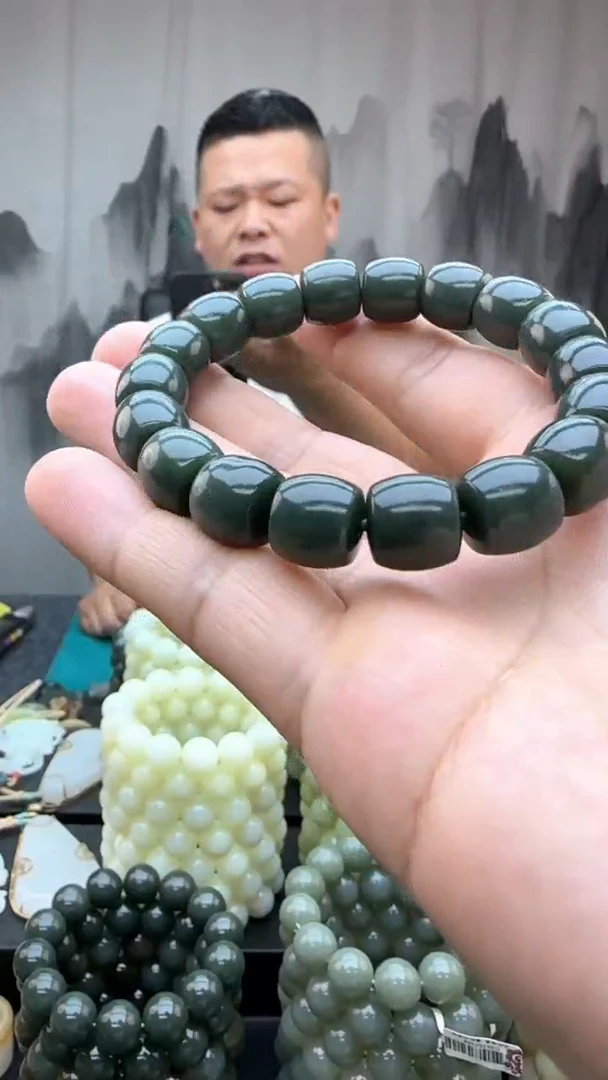 和田玉未镶嵌颈饰多样性发货拍一发一卡12直切深蓝