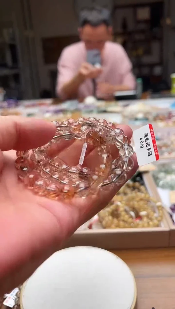 水晶手链未镶嵌黑金超手链 卡9+ 多样性发一