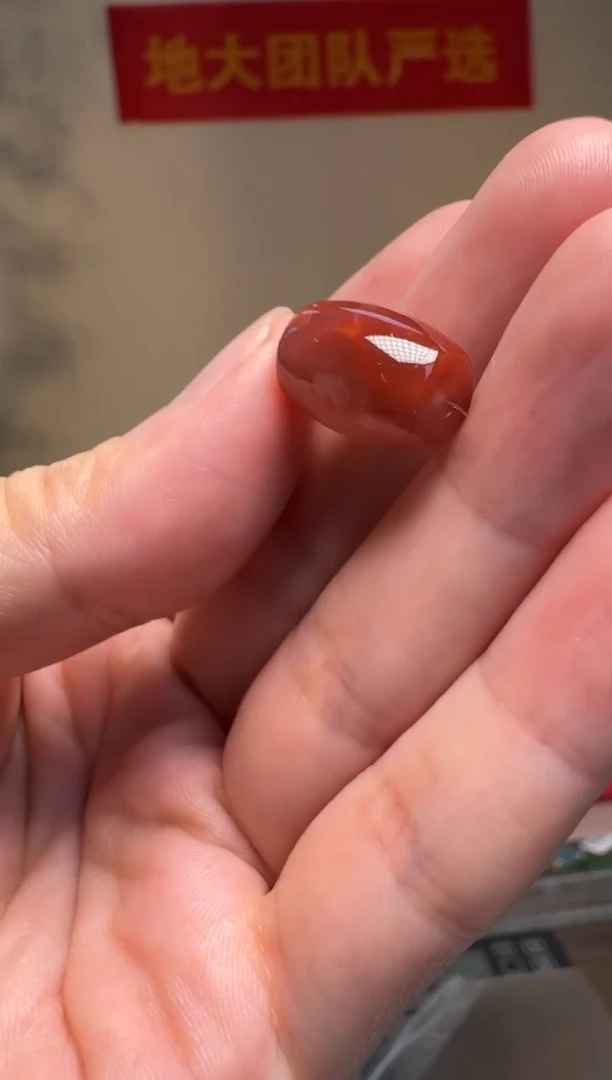 南红玛瑙路路通未镶嵌南红桶珠单珠约2-3g