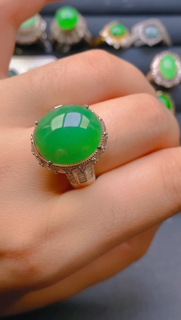 【闪购商品】翡翠戒指未镶嵌天然A货翡翠1