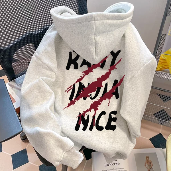 重磅500克纯棉百搭oversize加绒加厚百搭连帽卫衣秋冬季男女同款