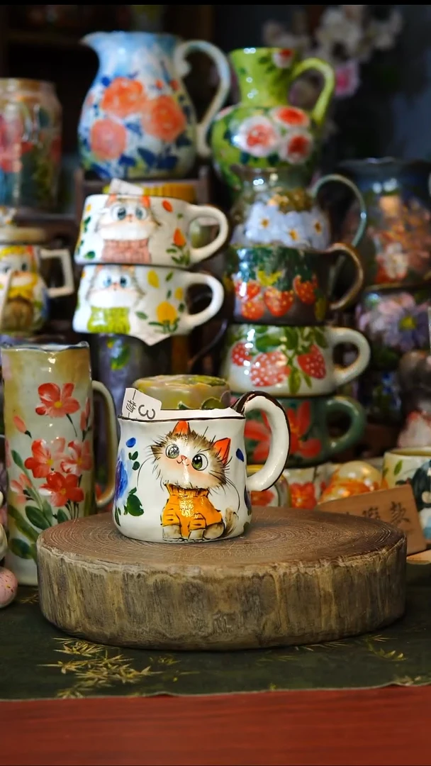 陶瓷37景德镇手工手绘釉下彩