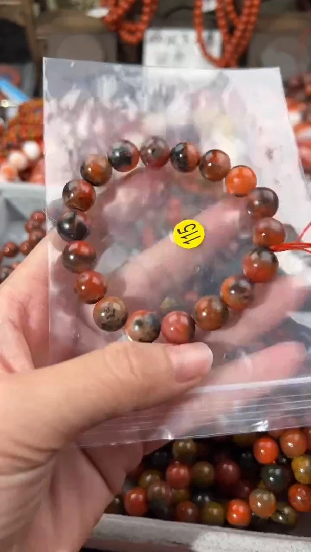 南红玛瑙手串未镶嵌10+