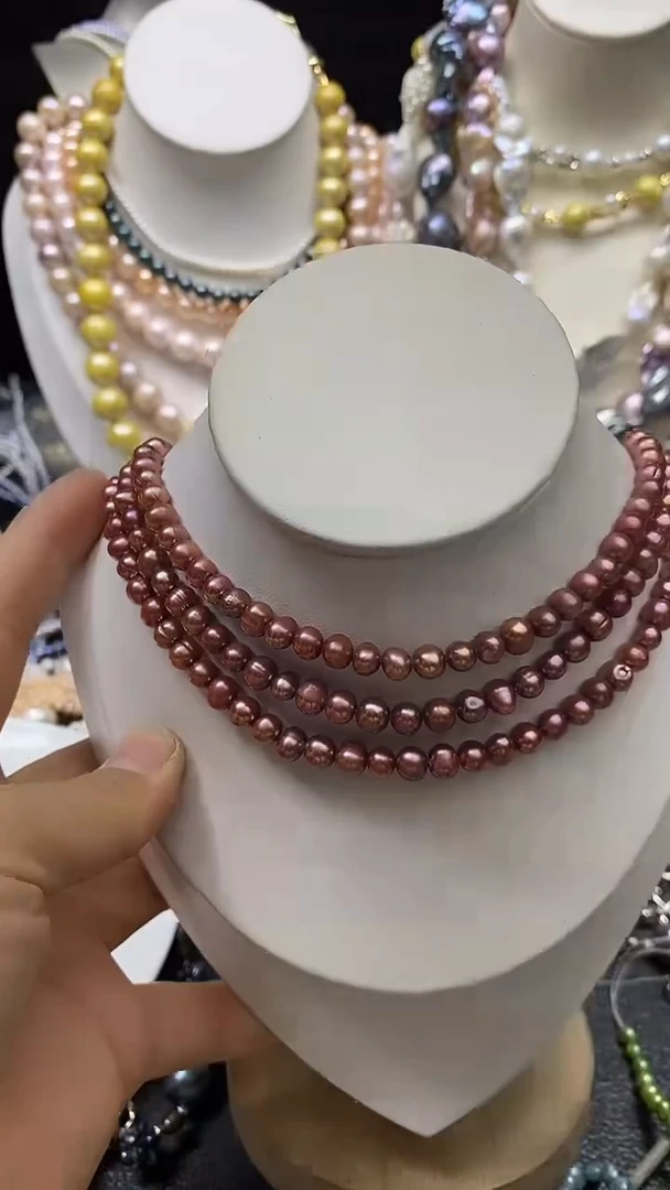 颈饰未镶嵌淡水珍珠多人