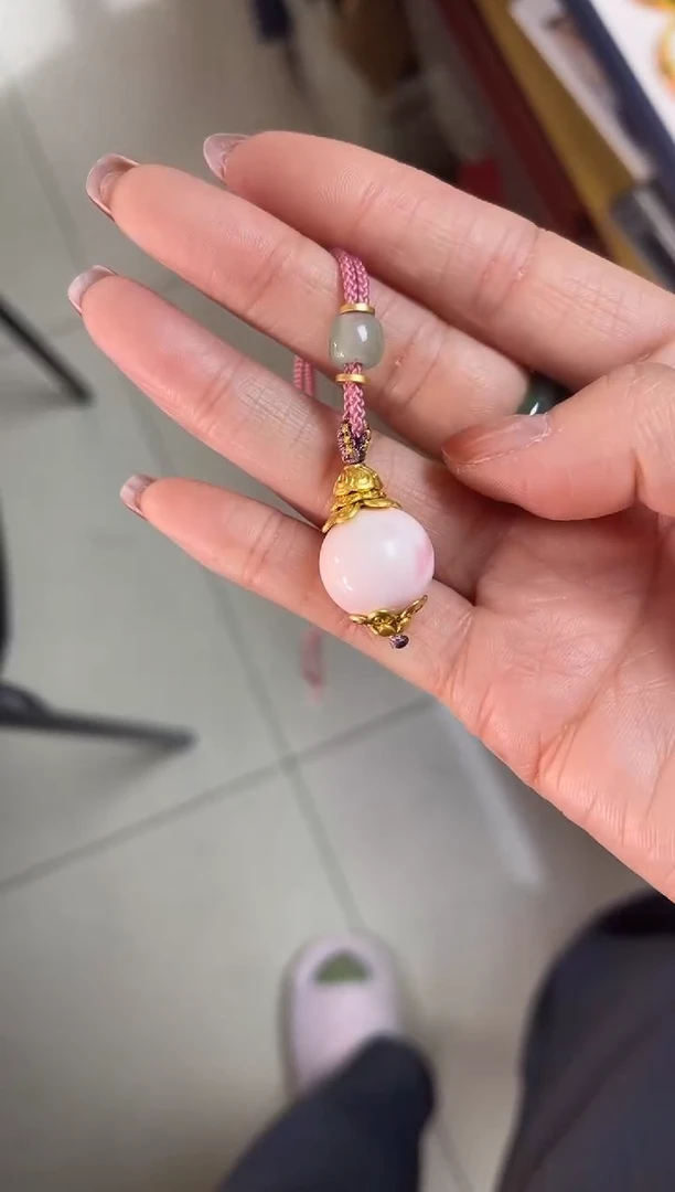 【闪购商品】情人节御女粉珐琅吊坠