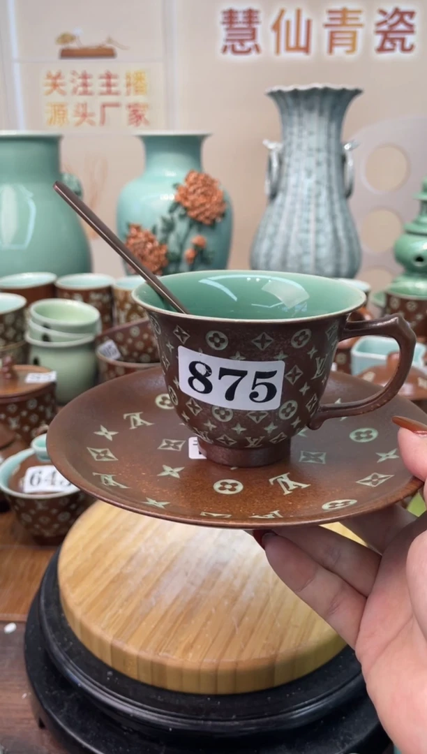 瓷特价福利 微瑕 慧仙青瓷