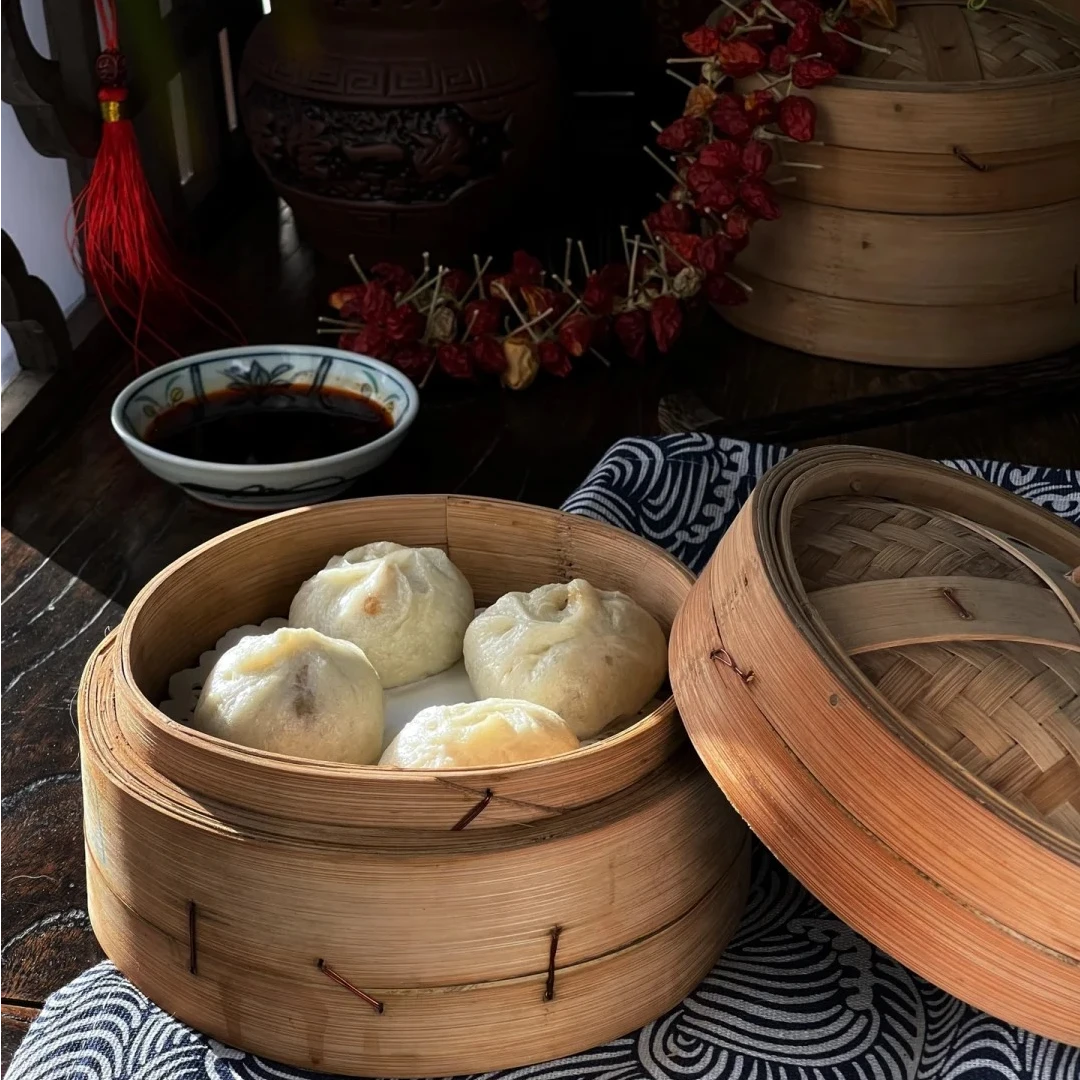 猪肉葱花小笼包15个一盒（冷冻）