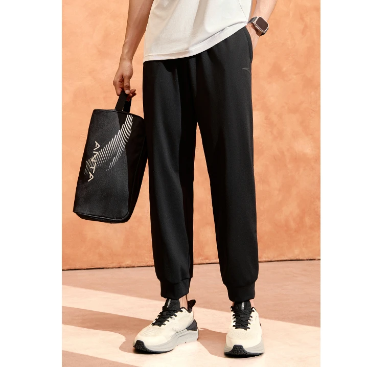 安踏男士针织运动长裤秋季款百搭束脚健身跑步裤/152437313-LL