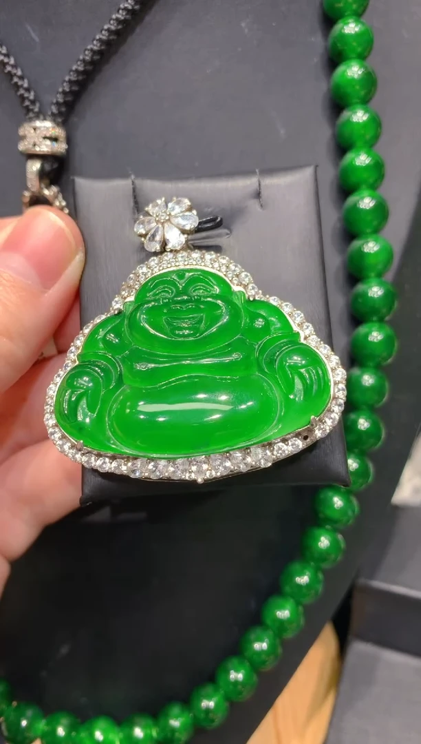 颈饰银S925镶嵌翡翠28一季