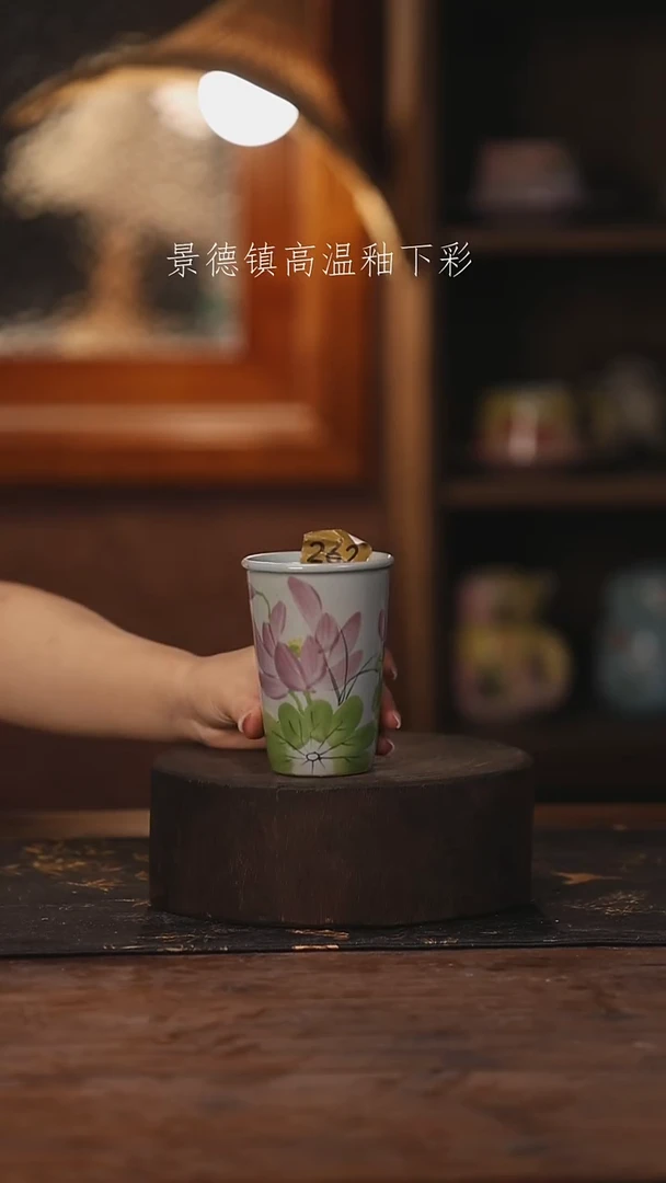 陶瓷景德镇高温釉下手绘陶瓷262