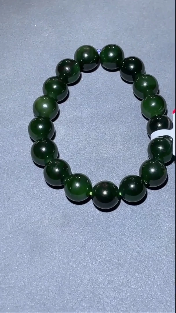 未镶嵌和田玉挂件LS   圆珠手串