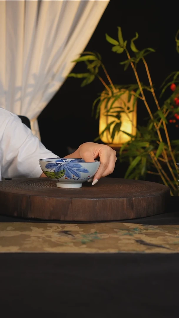 碗景德镇手工手绘高温釉下彩可进蒸箱烤箱微波炉洗碗机