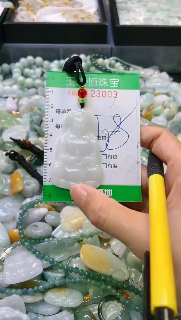 翡翠未镶嵌颈饰闪购0123003