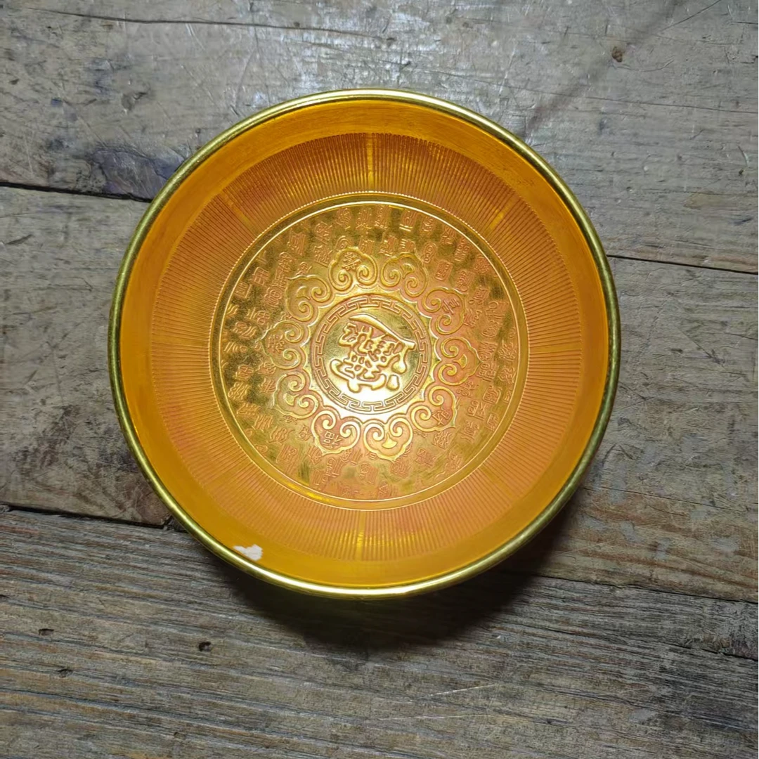 1个小型金色碗摆件链接