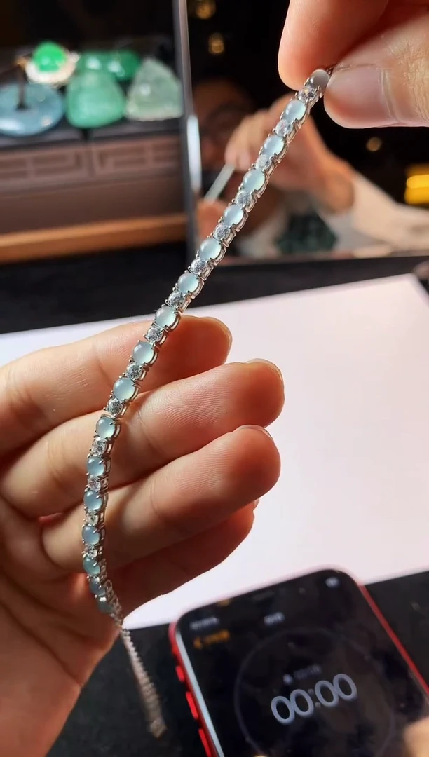 银S925镶嵌定制翡翠5053-BD144-多样性发货发一条