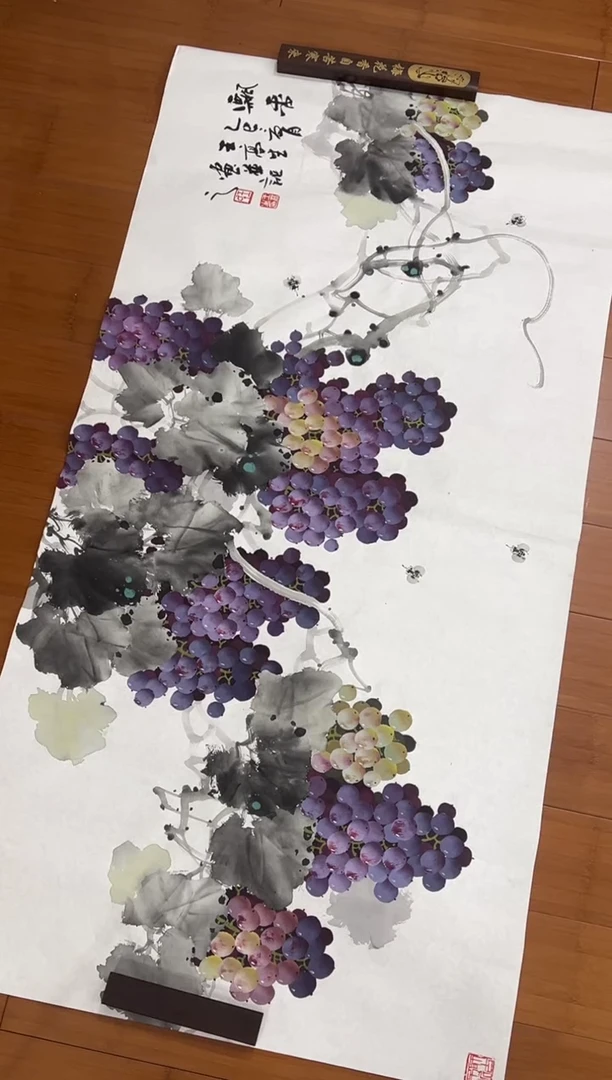 国画纯手工手绘王高生138*68横幅