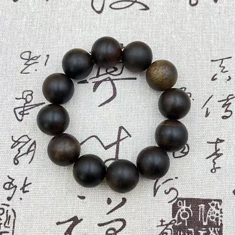 DZY021 沉香大圆珠手串尺寸约20mm 多样性发一件