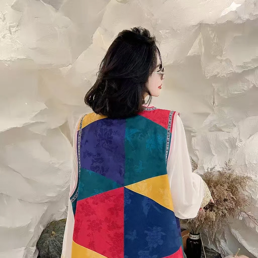 （宁家）128号链接新中式国风潮流遮肉全码上衣