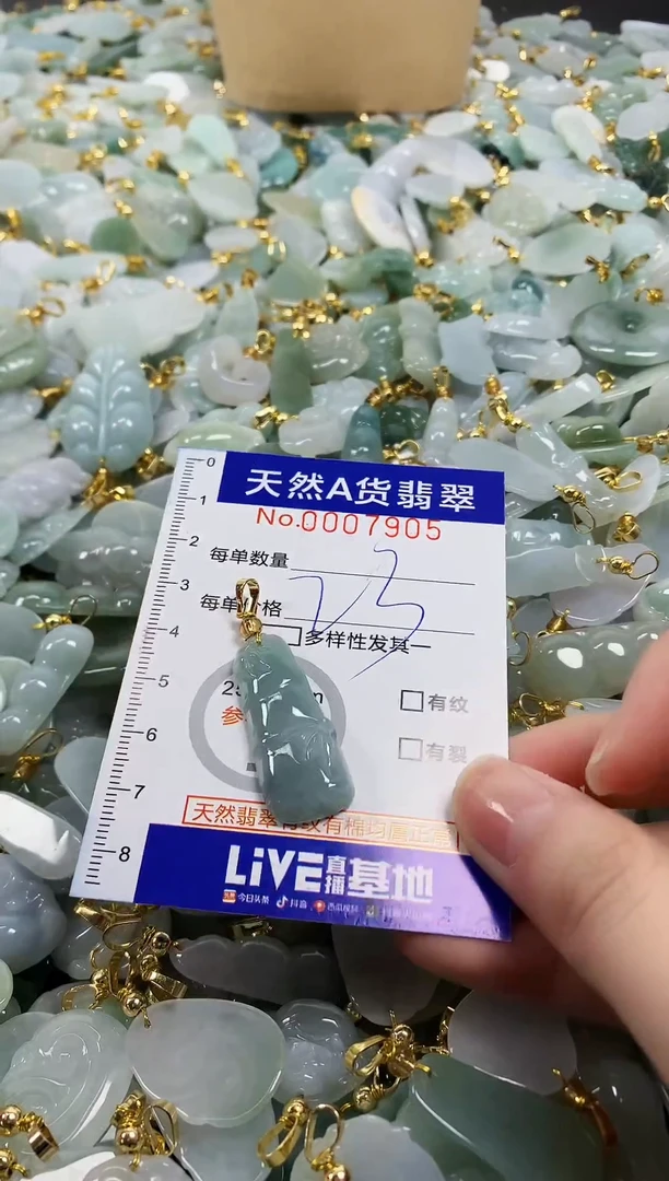 颈饰未镶嵌翡翠天然a货翡翠