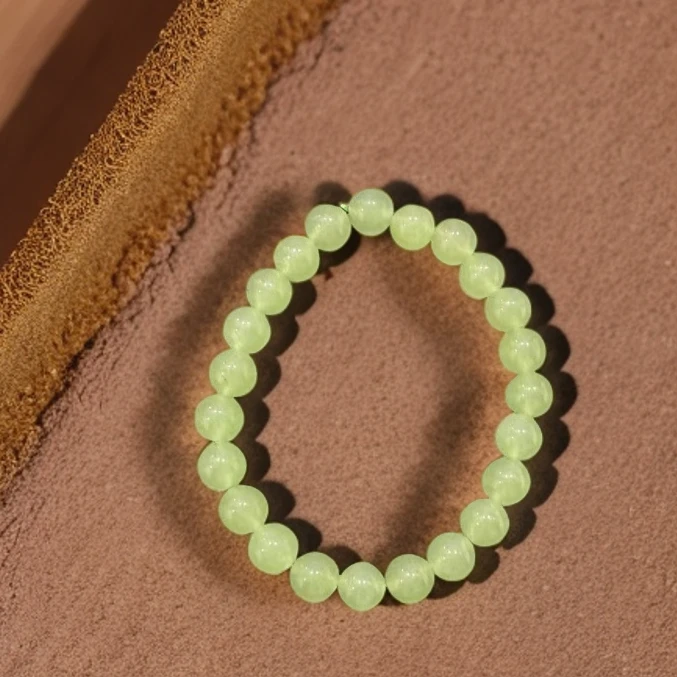 天然和田玉 圆珠卡8手串 1280