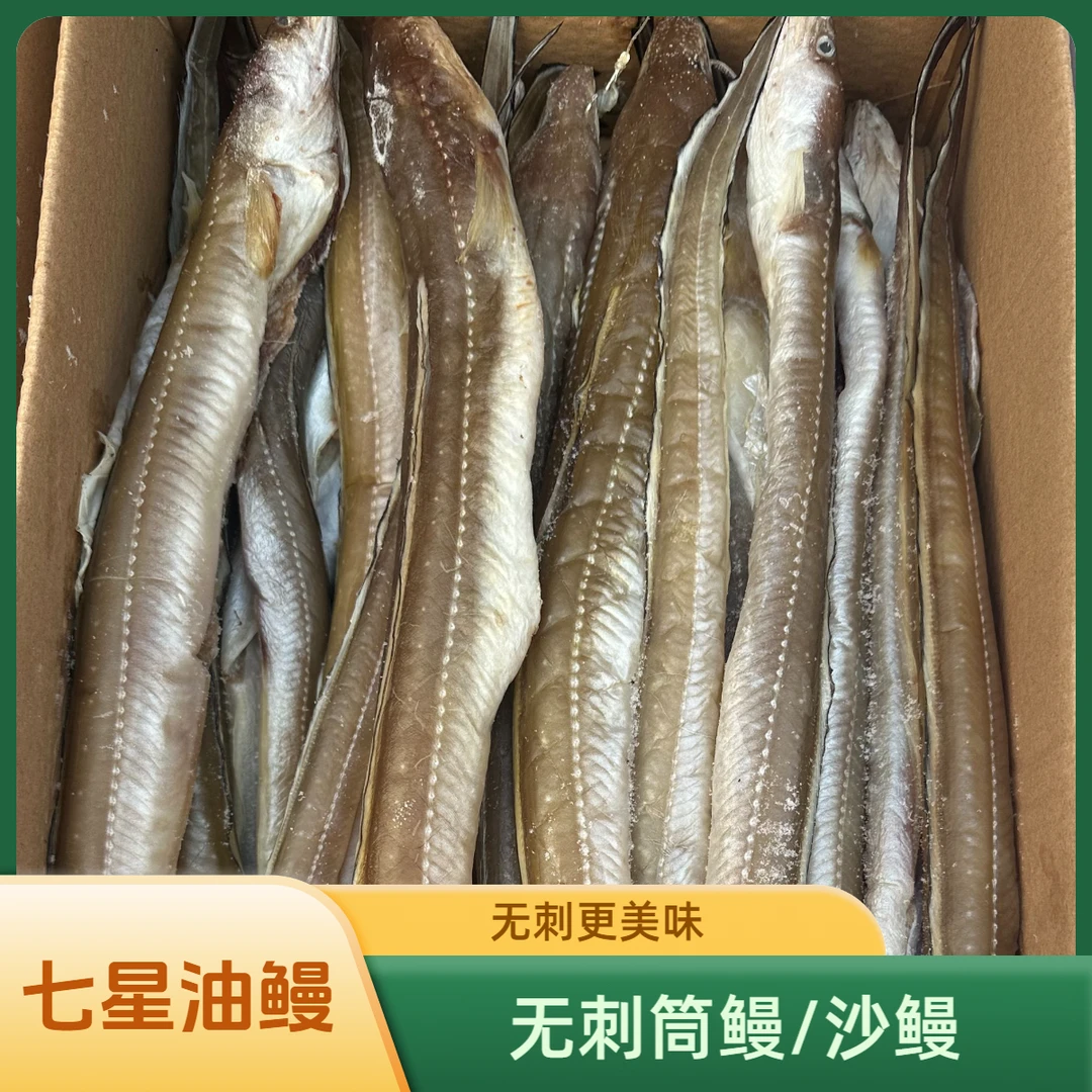 【七星油鳗】无刺筒鳗 4斤 真空包装 整条 不开背 微微咸