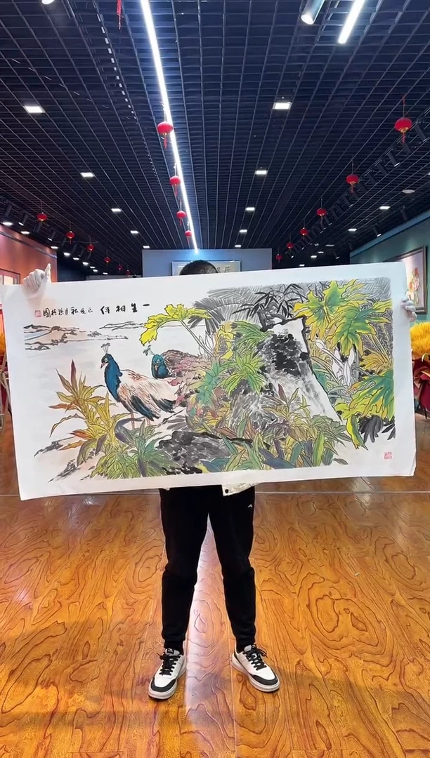 【闪购商品】国画孙桂国老师字画，带亲笔合影证书17-89