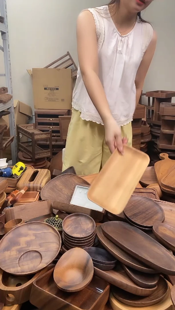 木  南美胡桃木长方盘25*12.5*2cm