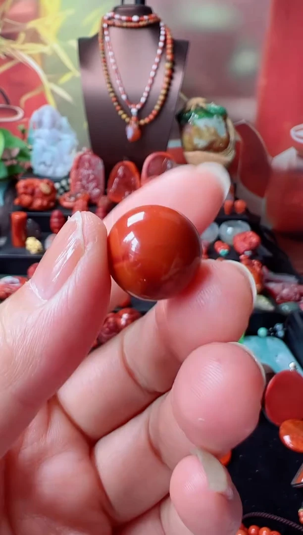 未镶嵌单珠南红玛瑙ღ****࿐单珠