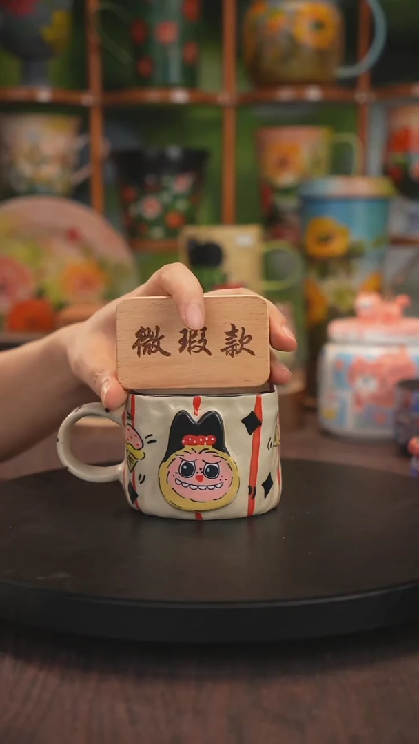 紫砂油画釉下彩手绘